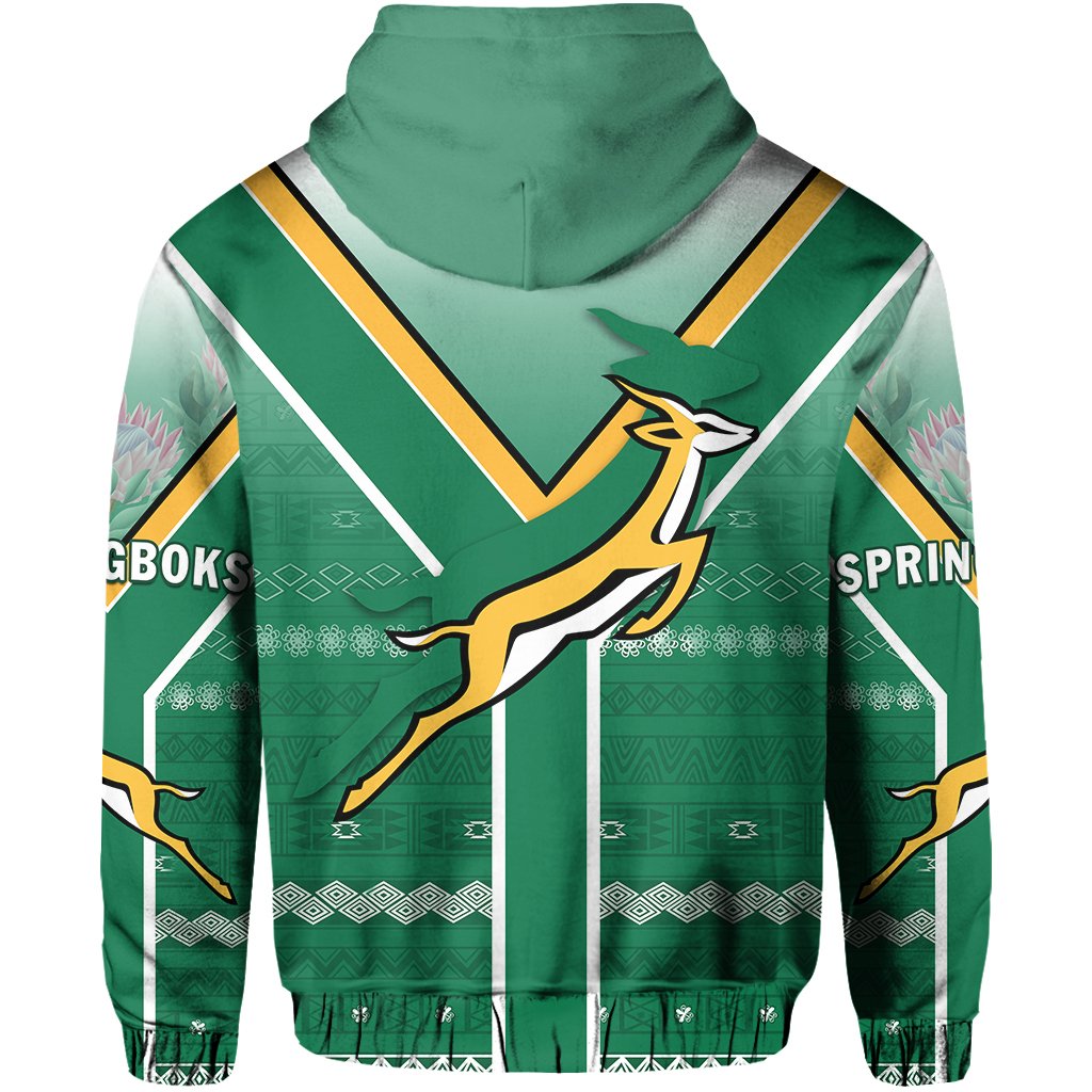 Rugby South Africa Zip Hoodie Springboks Forever Aljaira 0644