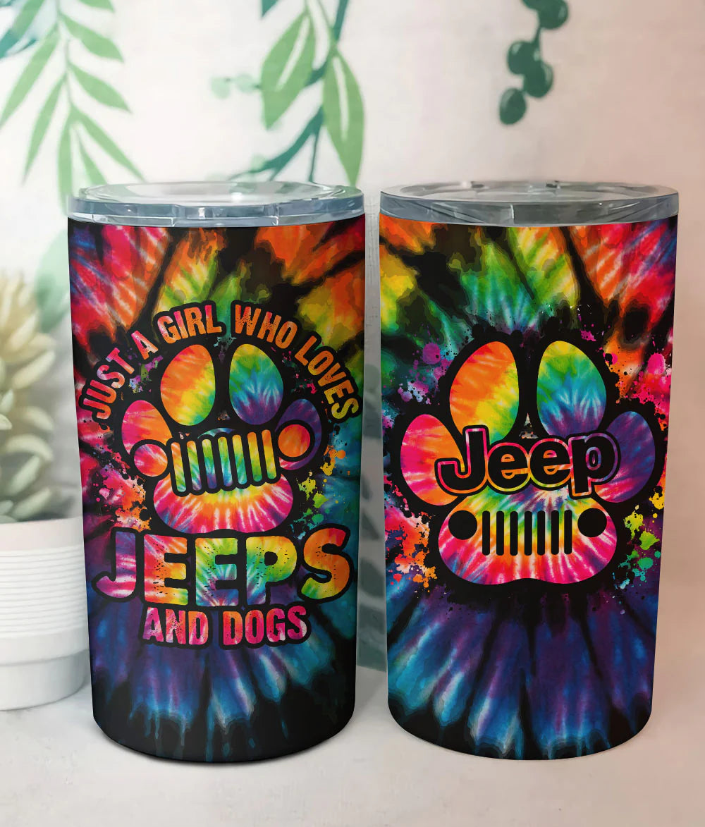 jeep-dog-paw-colorful-tie-dye-tumbler-tumbler