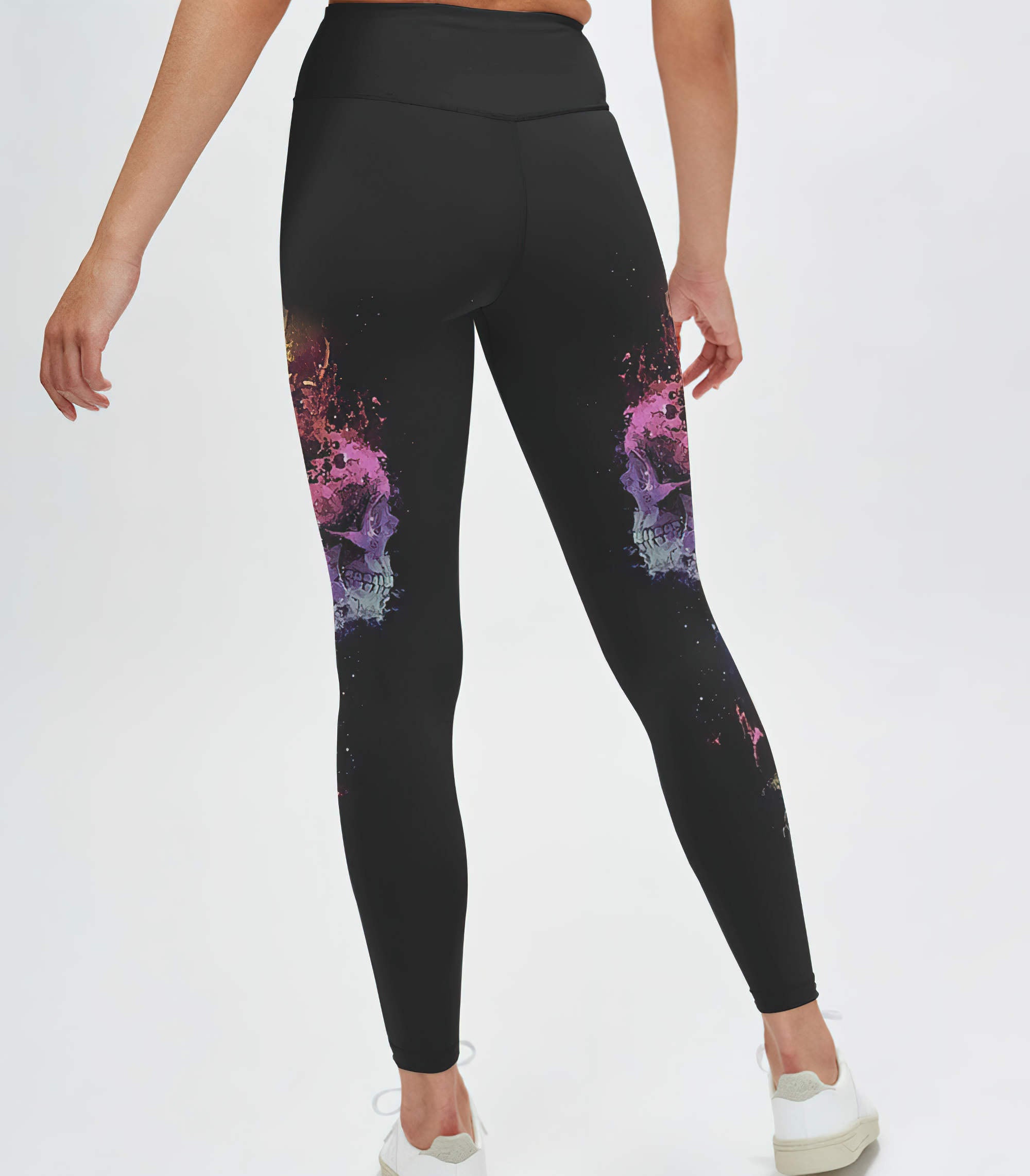 Stuck Between Idk Idc And Idgaf Skull All Over Print 3 Leggings