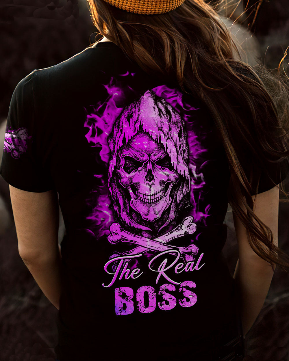 Valentine Outfit Skull The Real Boss T shirt For Couple