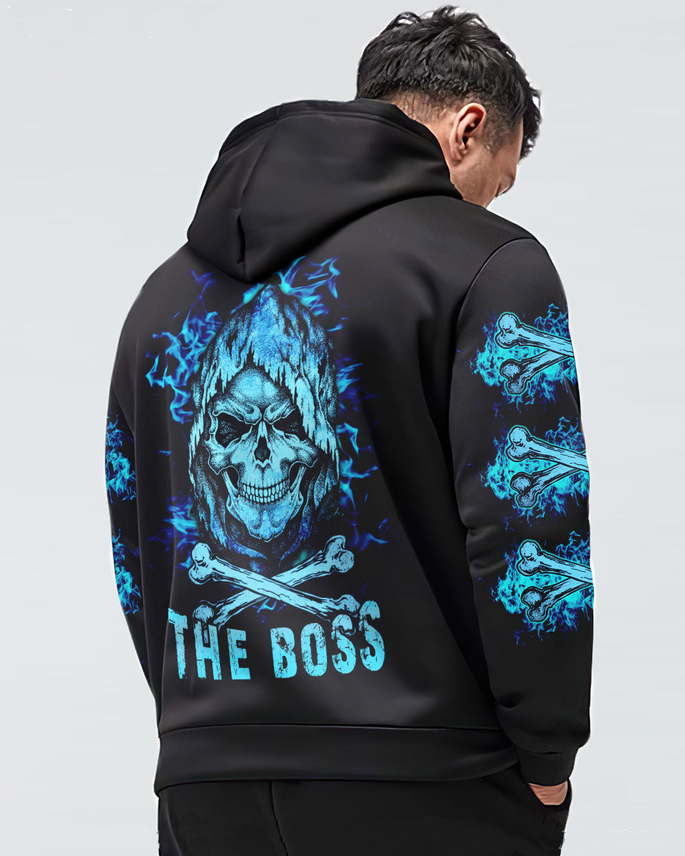 Valentine Outfit Skull The Real Boss Hoodie For Couple