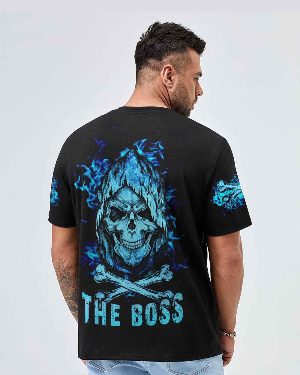 Valentine Outfit Skull The Real Boss T shirt For Couple