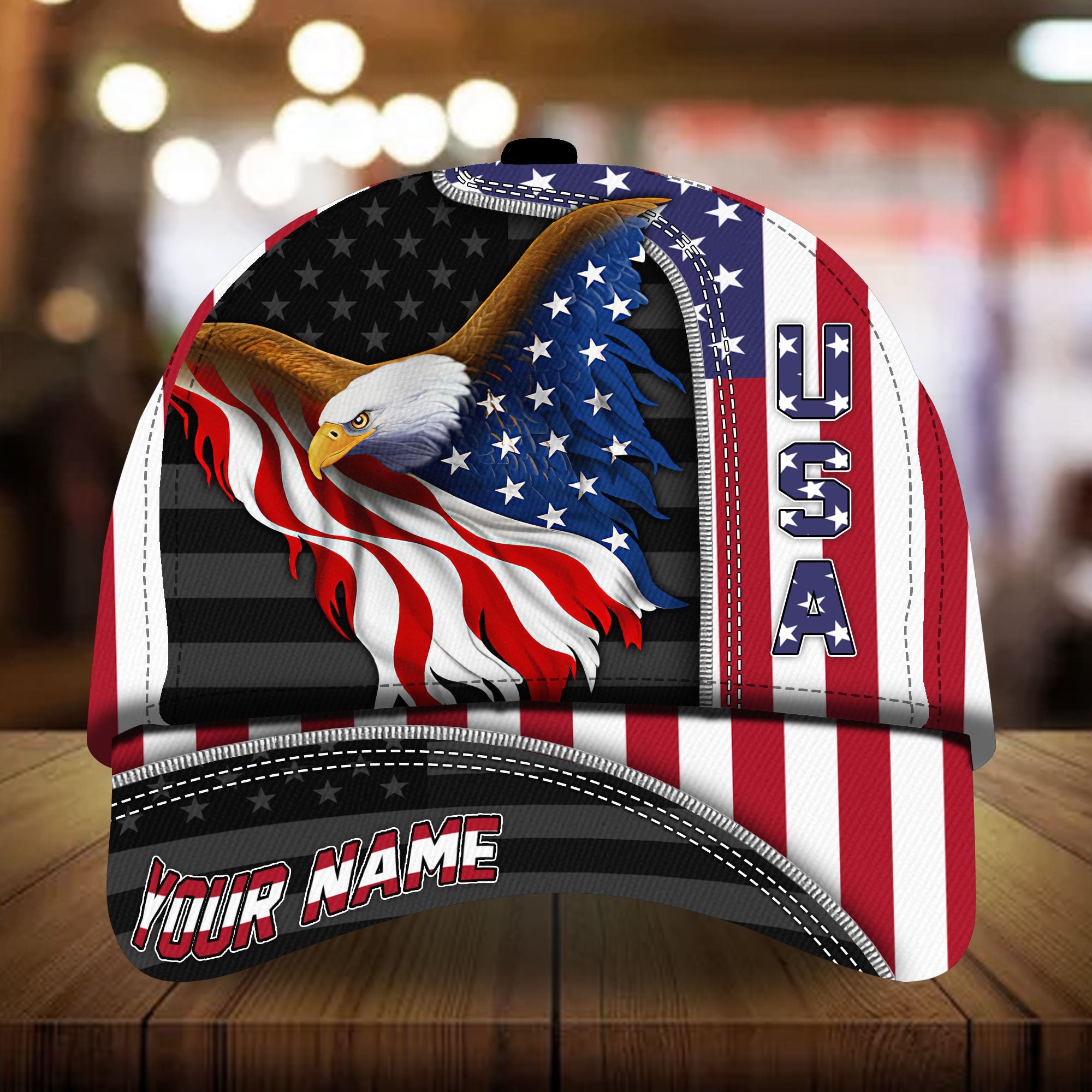 Premium Unique The Best Eagle Patriotic Cap Personalized