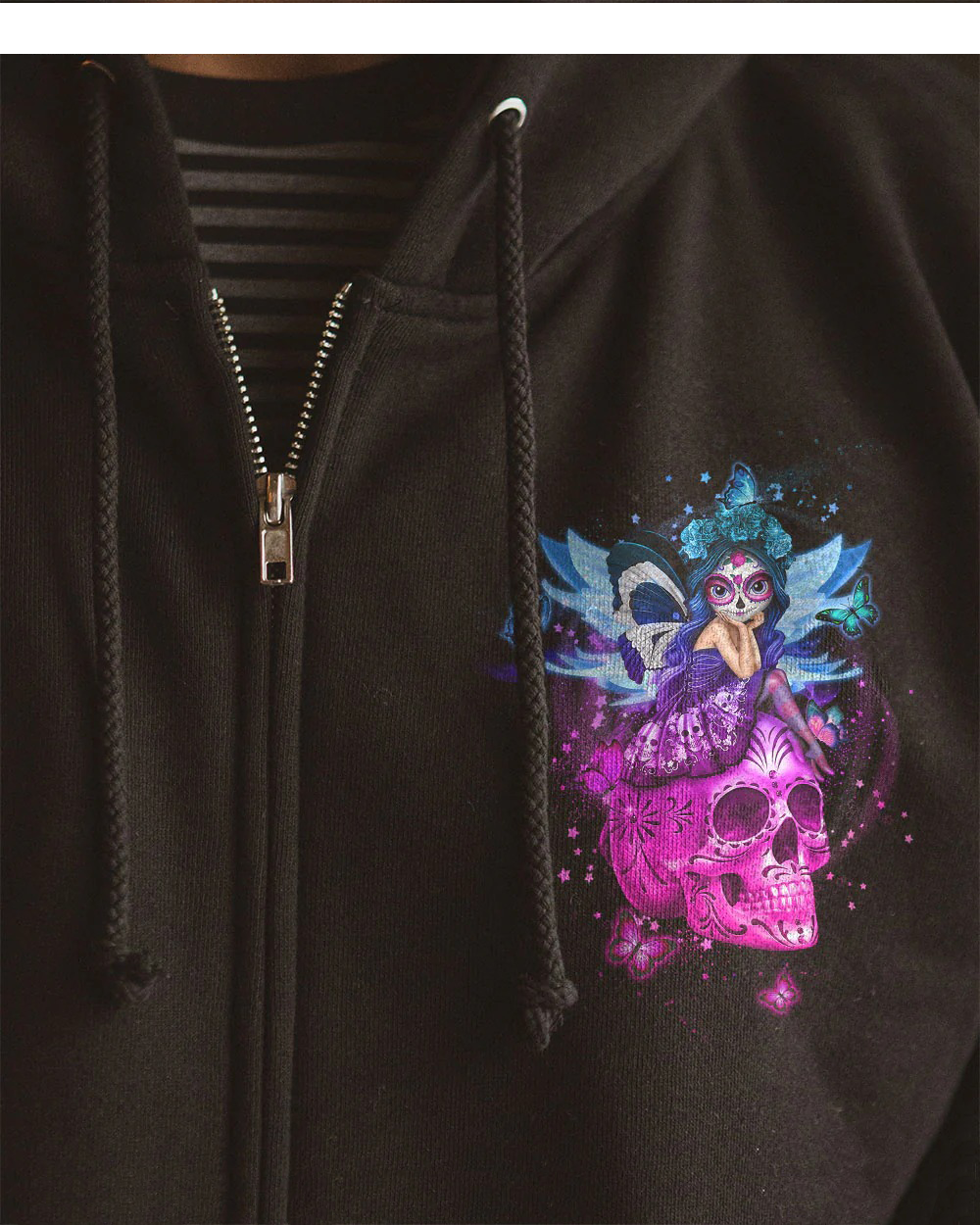 In My Next Time I Want To Be The Karma Fairy Sugar Skull Hoodie