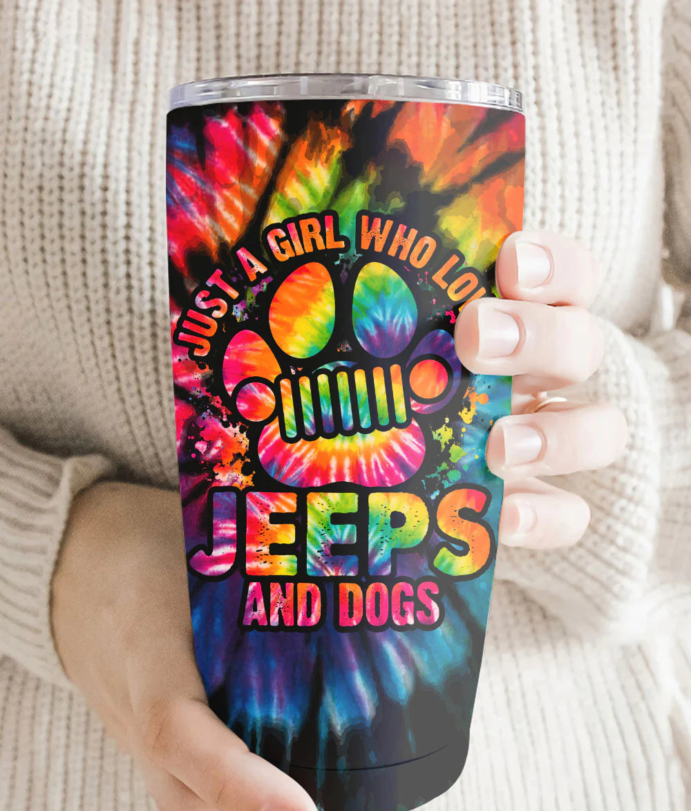 jeep-dog-paw-colorful-tie-dye-tumbler-tumbler