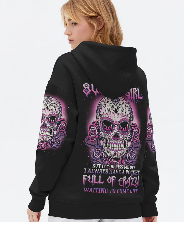 I Am A Sweet Girl Sugar Skull Hoodie