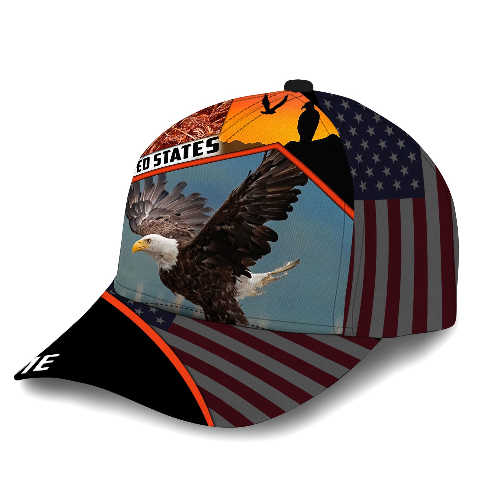 Premium United States Eagle 3D Cap America Patriot Hat Personalized