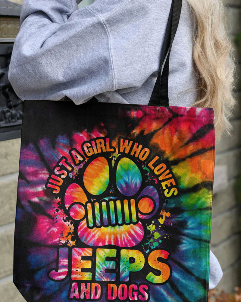 jeep-dog-paw-colorful-tie-dye-tote-bag-canvas-bag