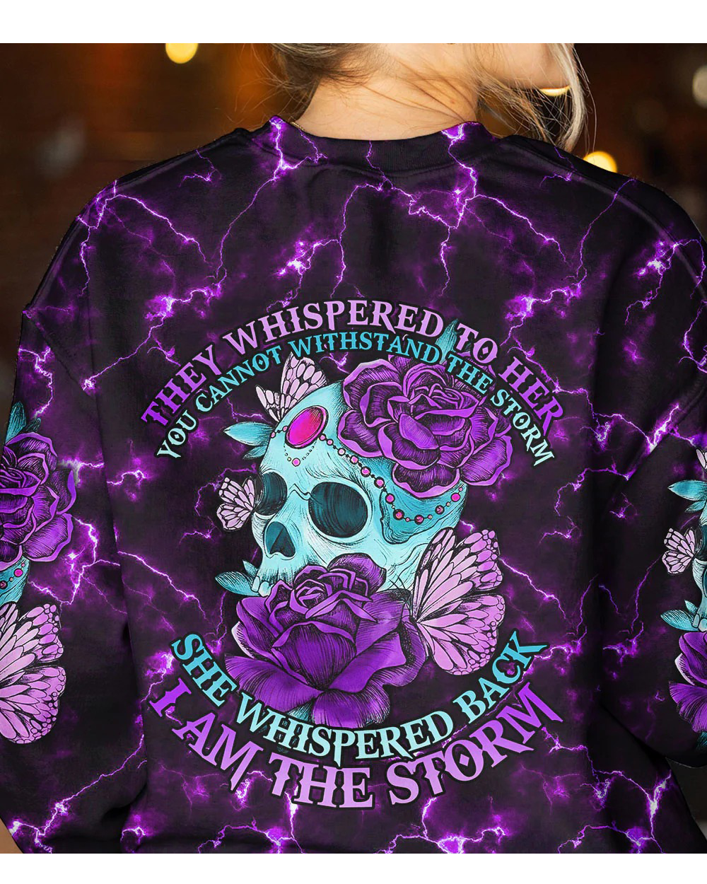 They Whispered To Her Skull 3D Sweatshirt