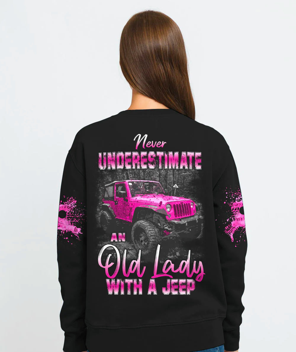 vintage-pink-jeep-never-underestimate-an-old-lady-sweatshirt