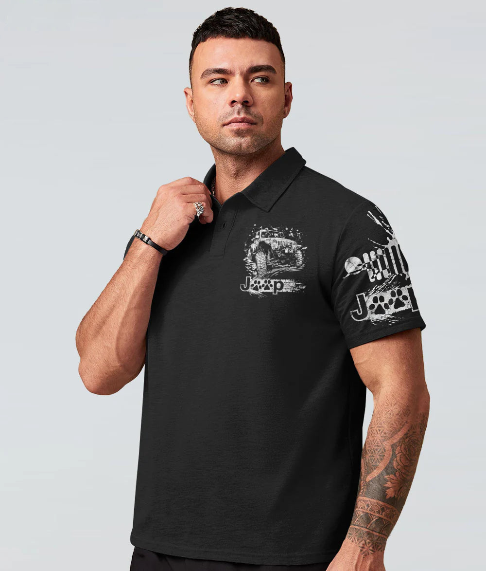 a-man-his-dog-and-his-jeep-paw-dog-black-polo-shirt