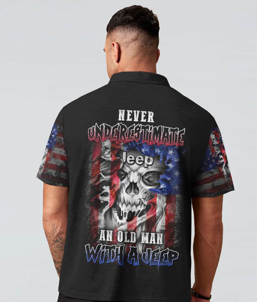 never-underestimate-an-old-jeep-man-skull-flag-polo-shirt