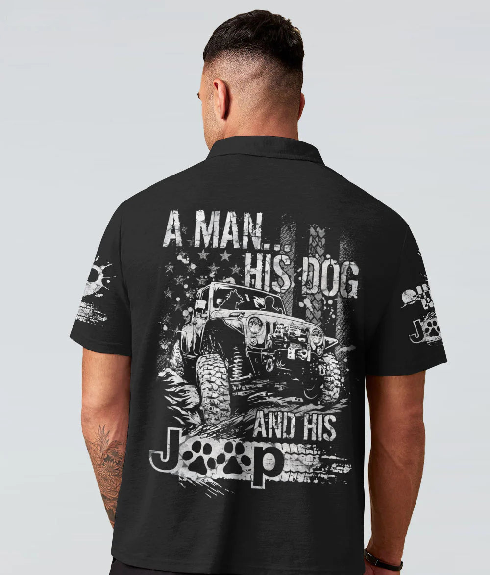 a-man-his-dog-and-his-jeep-paw-dog-black-polo-shirt