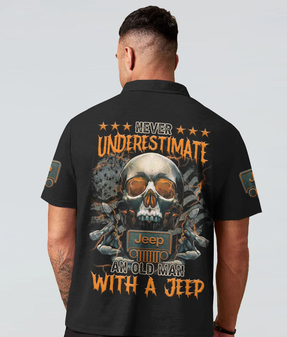 never-underestimate-an-old-man-jeep-skull-flag-polo-shirt