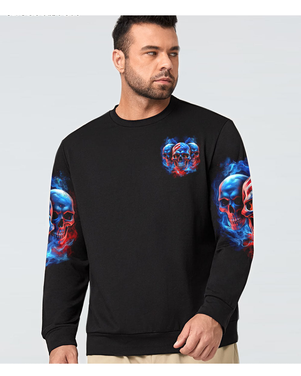 I Have 3 Side 3 Skull Black Sweatshirt