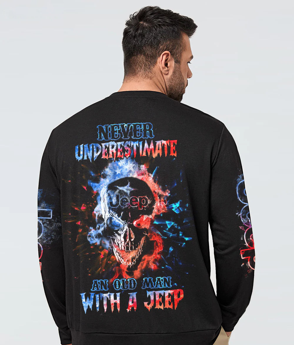 never-underestimate-an-old-man-jeep-fire-skl-sweatshirt