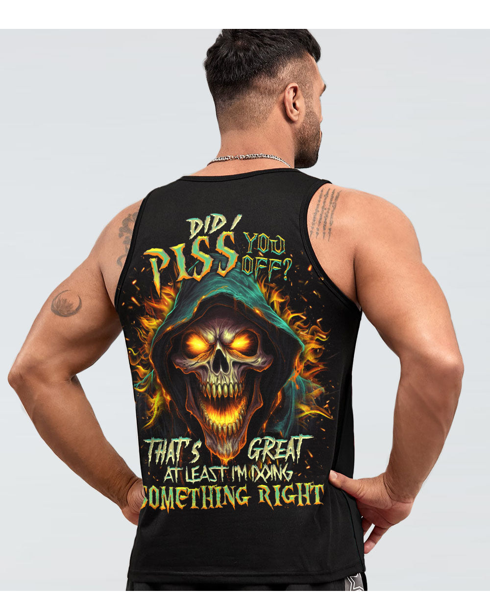 Did I Piss You Off Reaper Skull Tank Top