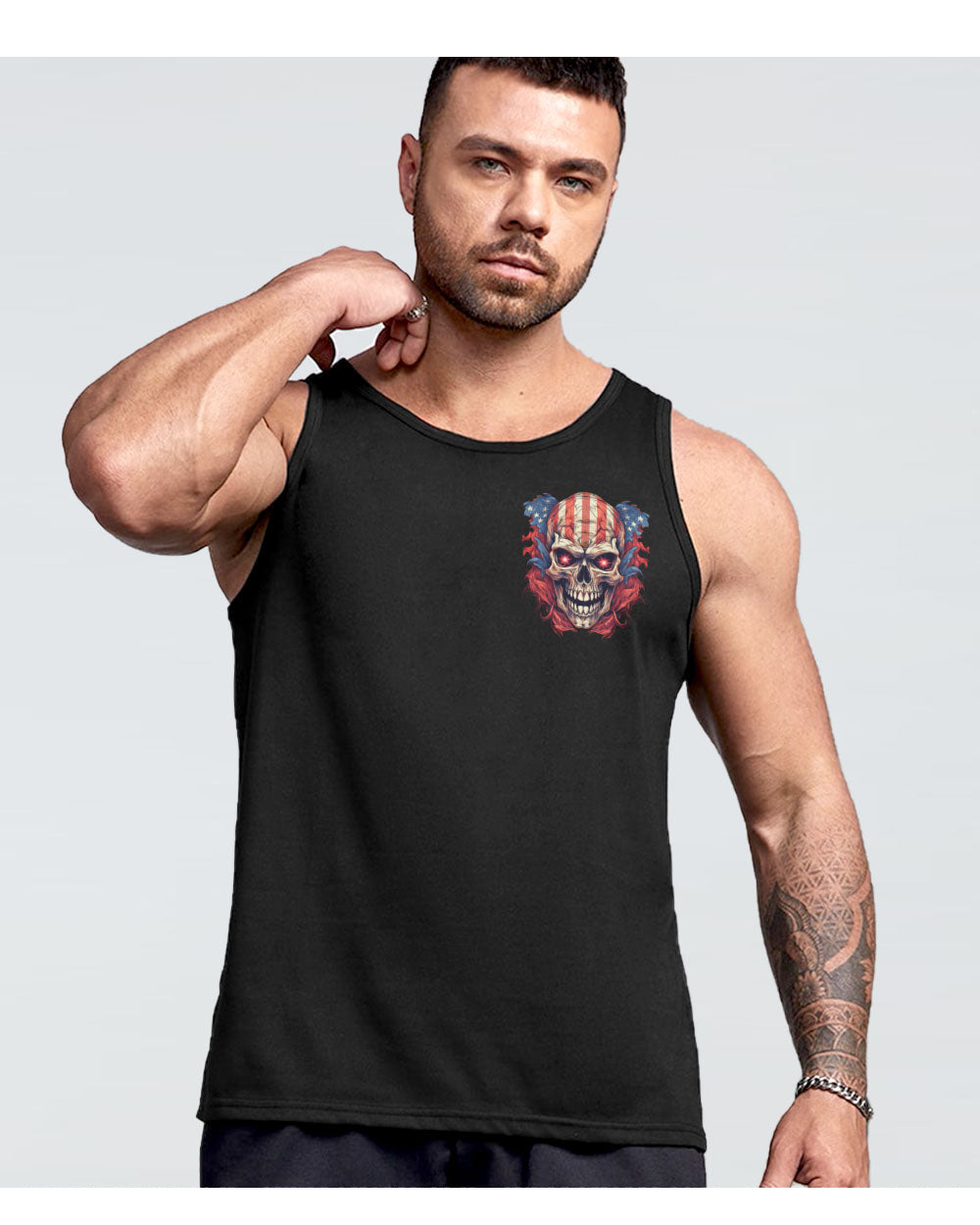 Did You Piss Me Off Skull Flag Tank Top