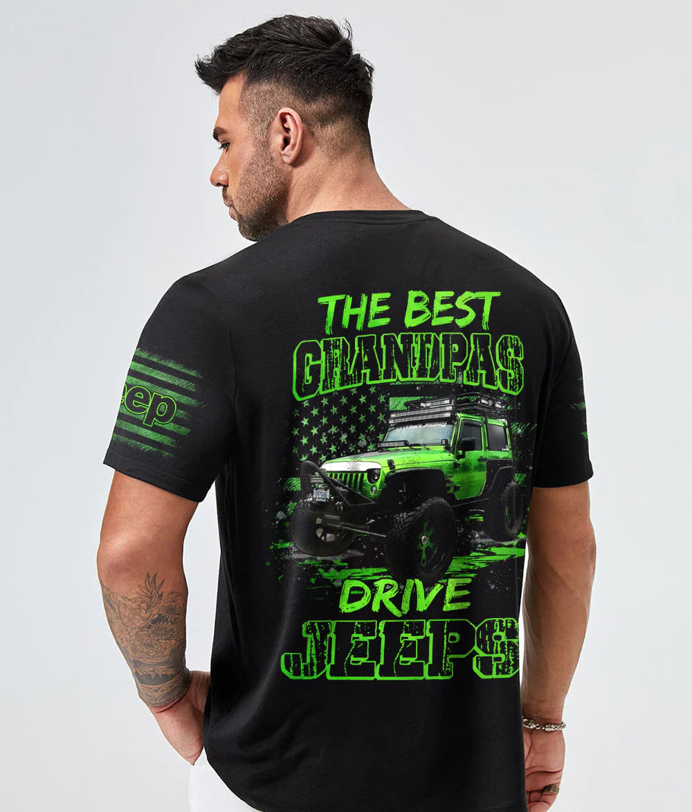 the-best-grandpas-drive-jeeps-green-t-shirt