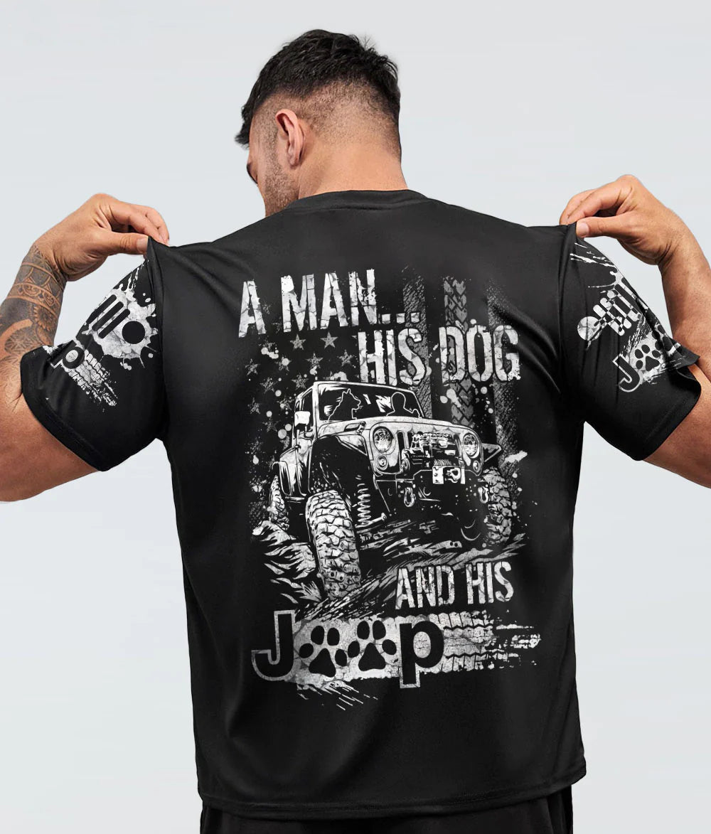 a-man-his-dog-and-his-jeep-paw-dog-black-t-shirt