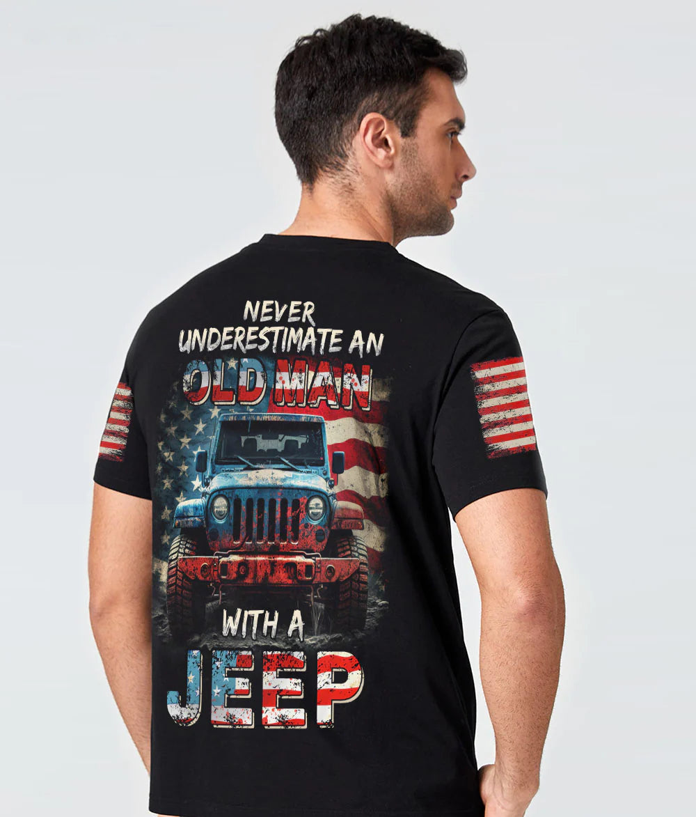 vintage-jeep-never-underestimate-an-old-jeep-man-t-shirt