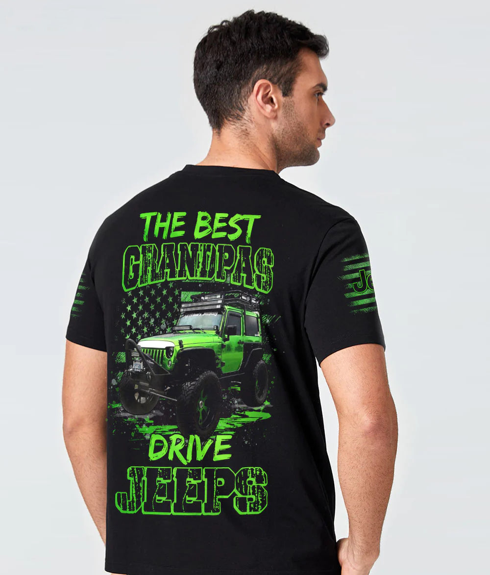 the-best-grandpas-drive-jeeps-green-t-shirt