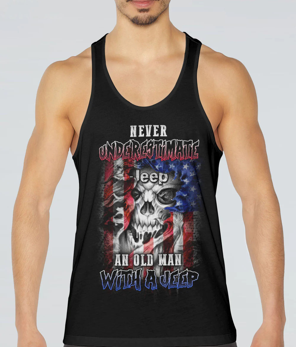 never-underestimate-an-old-jeep-man-skull-flag-tank-top