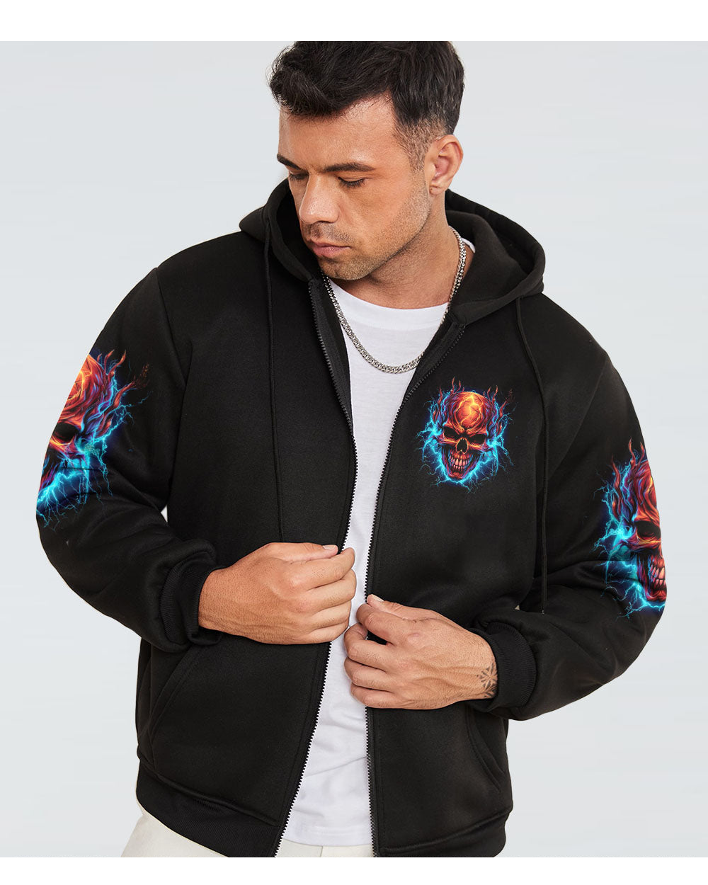 Your Demons Hide Under Your Bed Skull Hoodie