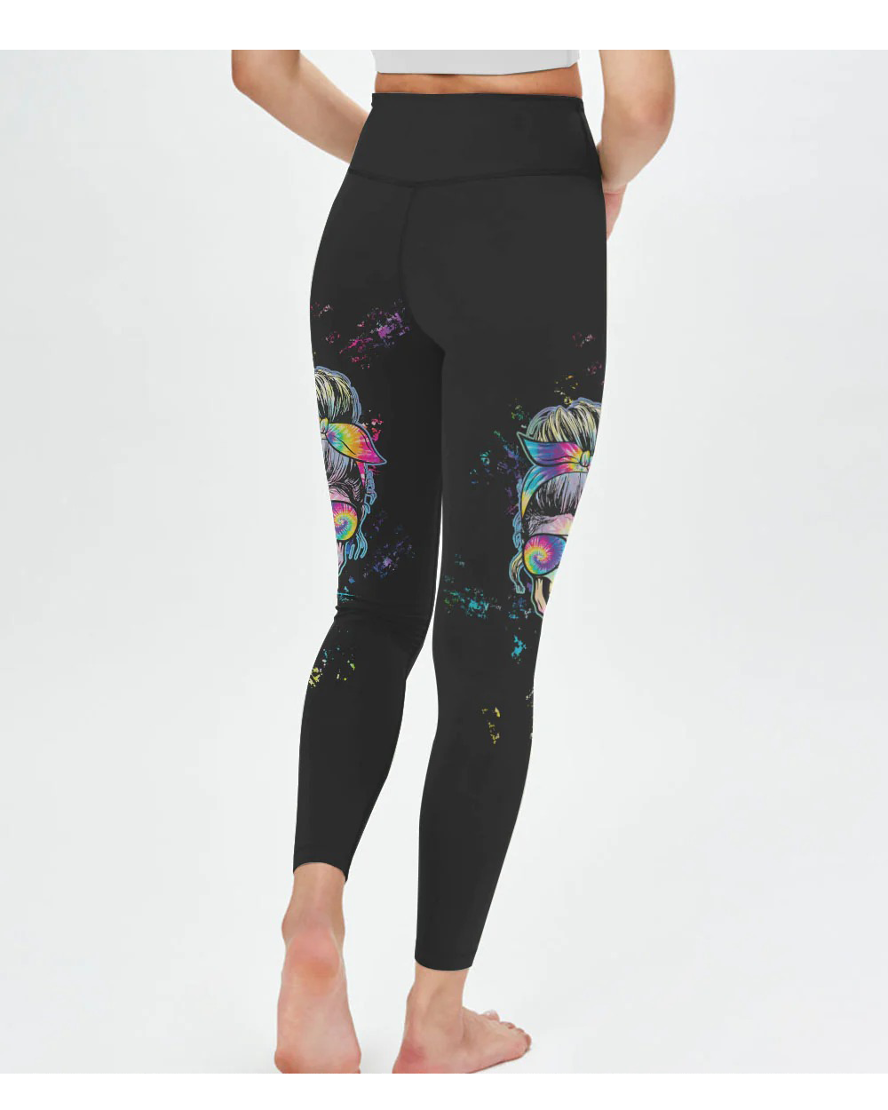 Next Time My Name Comes Out Of Your Mouth Colorful Skull Leggings