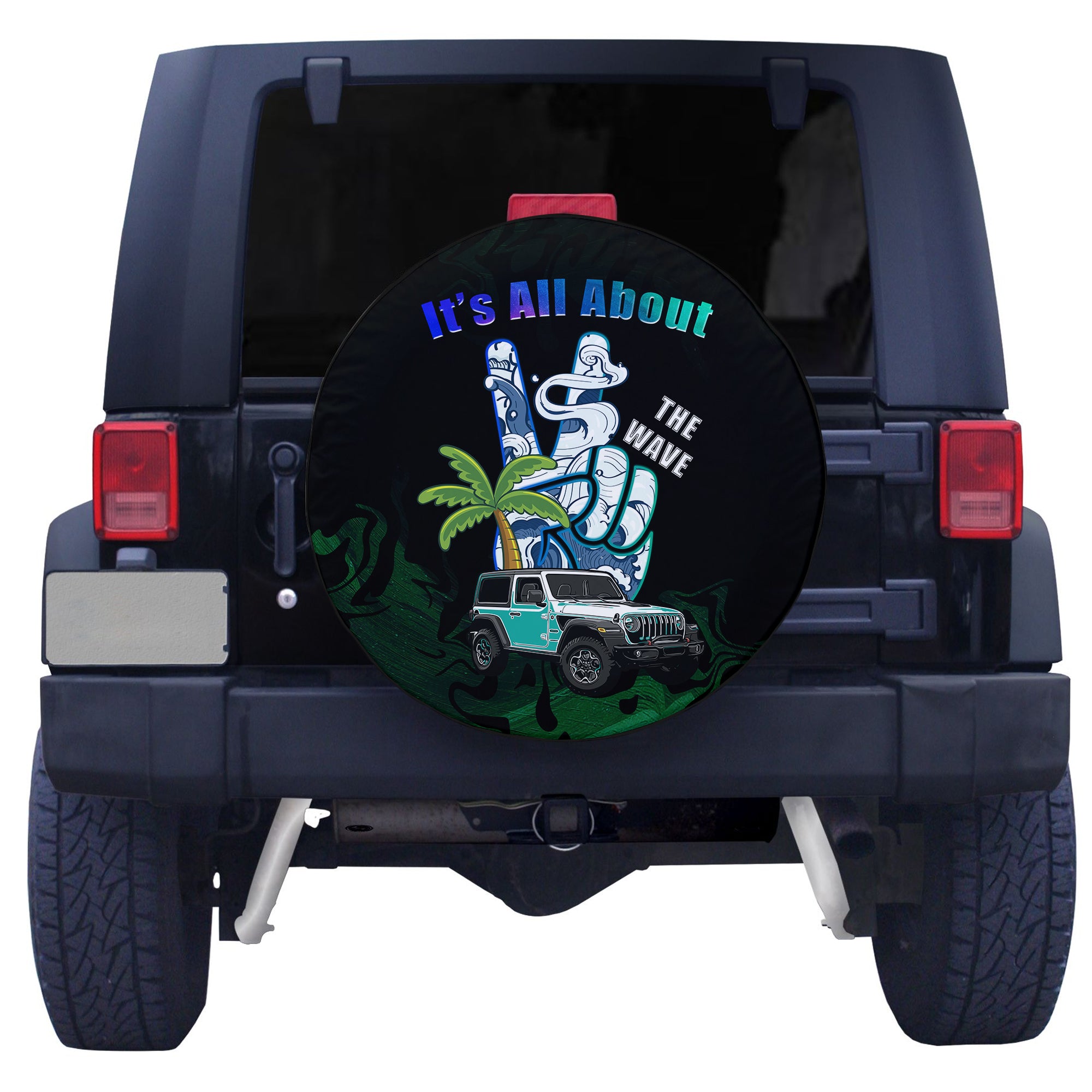 Jeep Spare Tire Cover It's All About The Wave TS06