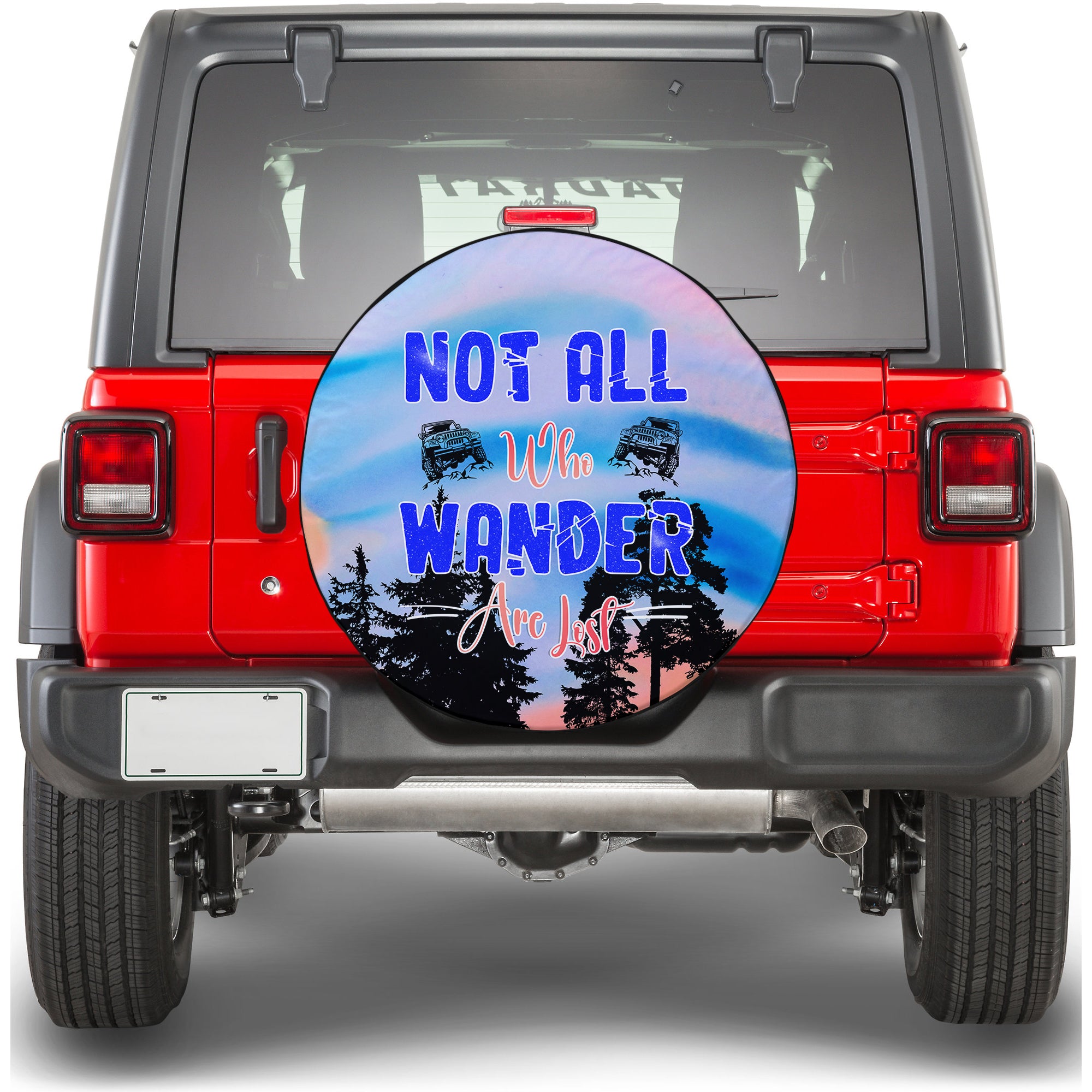 Jeep Spare Tire Cover Not All Who Wander Are Lost TS06