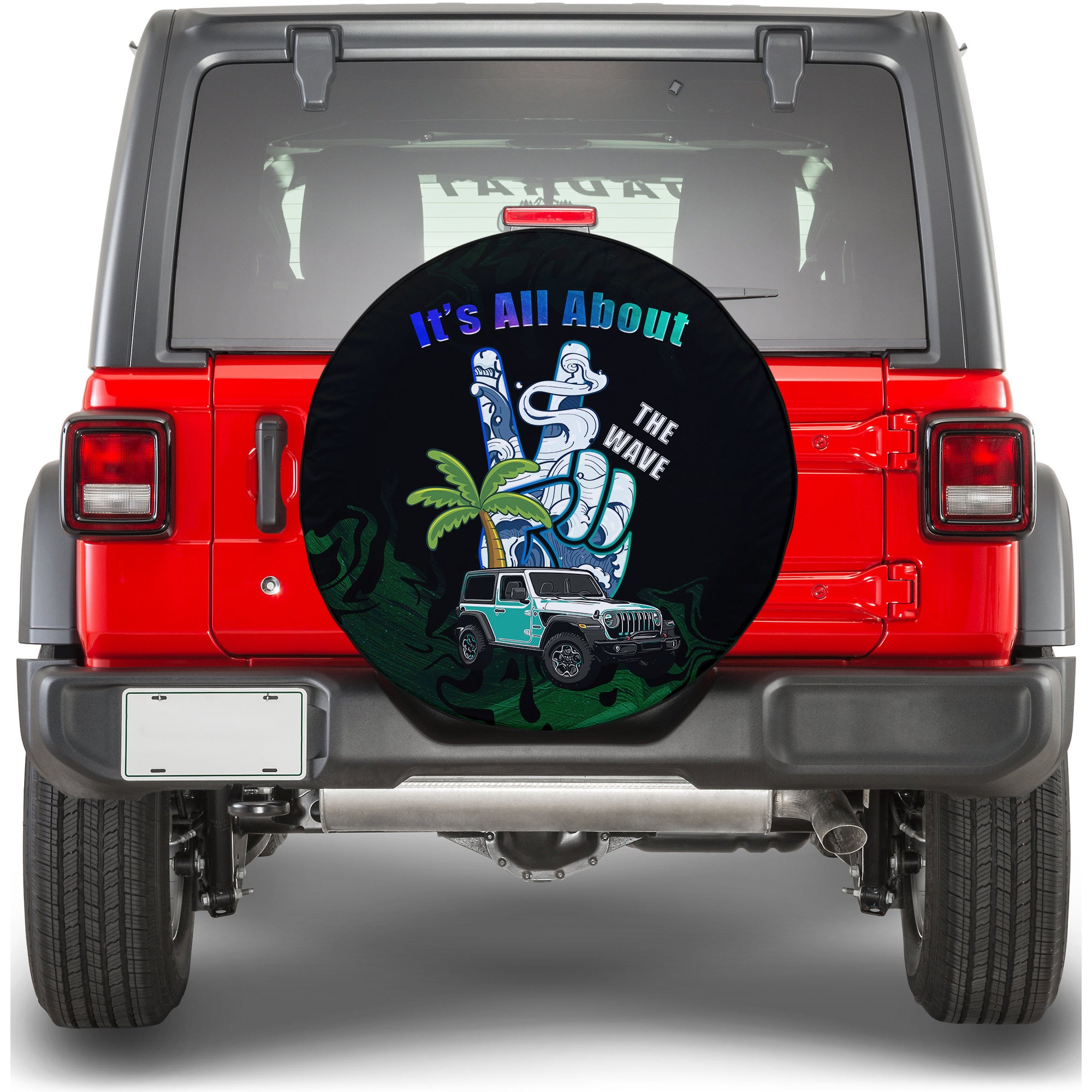 Jeep Spare Tire Cover It's All About The Wave TS06