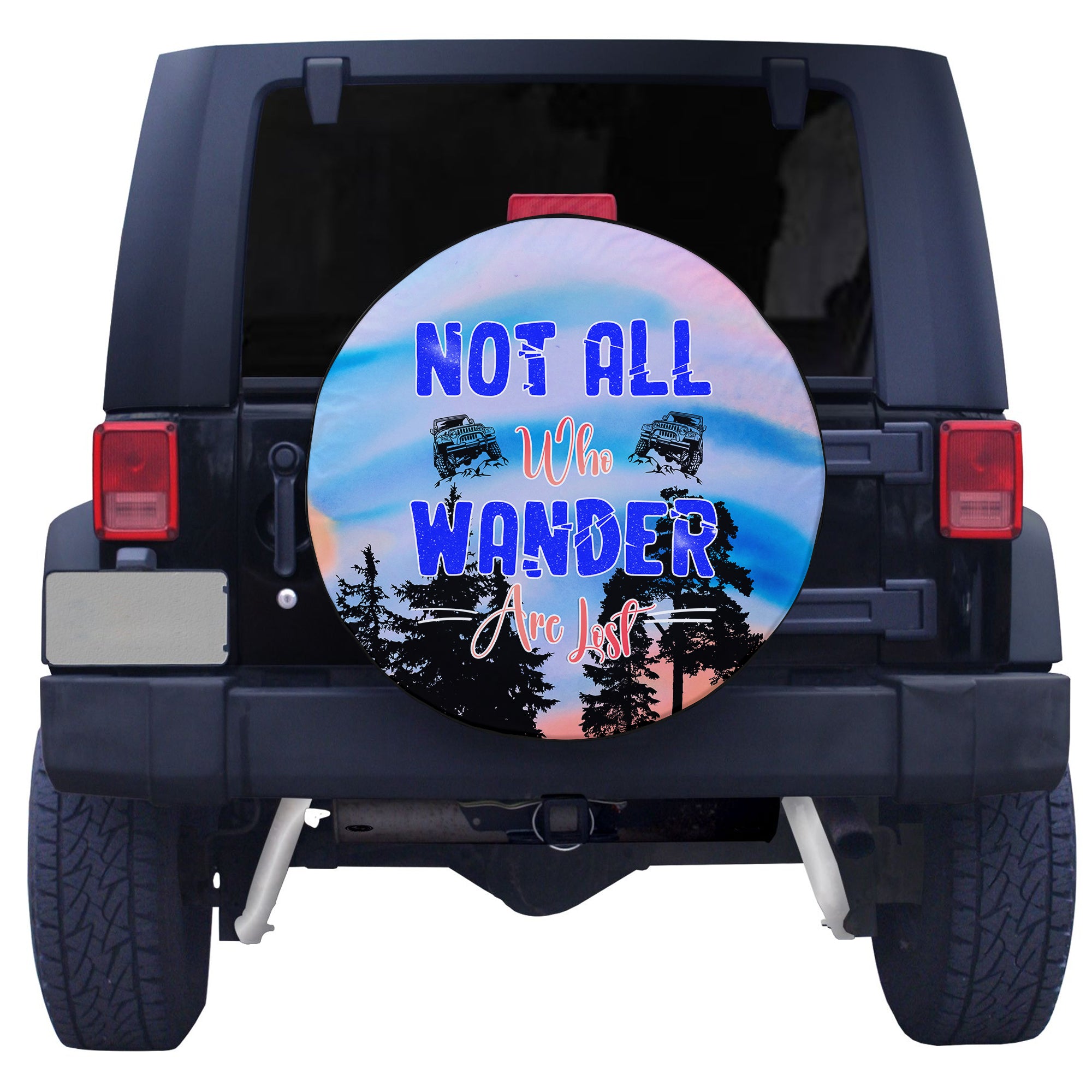 Jeep Spare Tire Cover Not All Who Wander Are Lost TS06