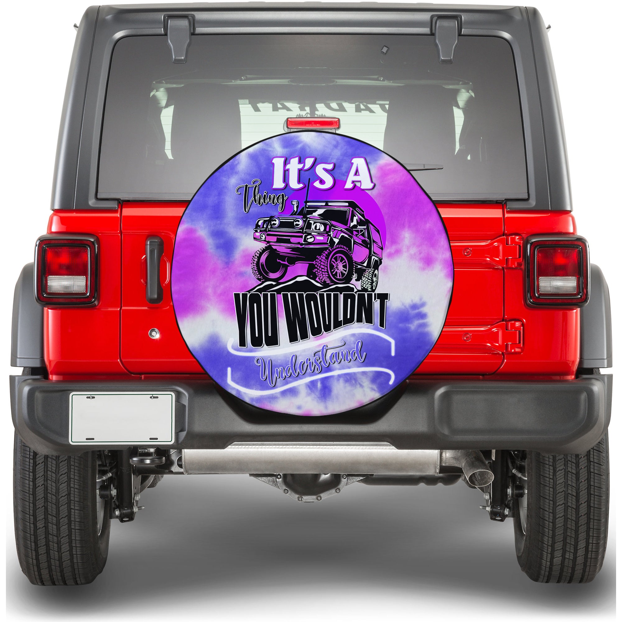 Purple Jeep Tie Dye Spare Tire Cover It's A Thing You Wouldn't Understand TS06