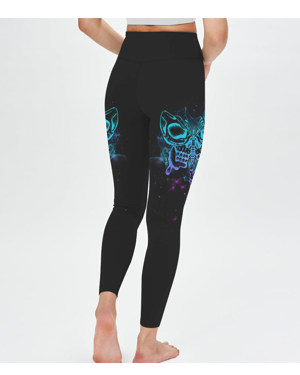 In The Next Life I Wanna Be Karma Fairy Skull Betterfly Leggings