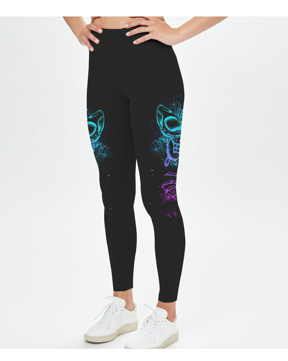 In The Next Life I Wanna Be Karma Fairy Skull Betterfly Leggings