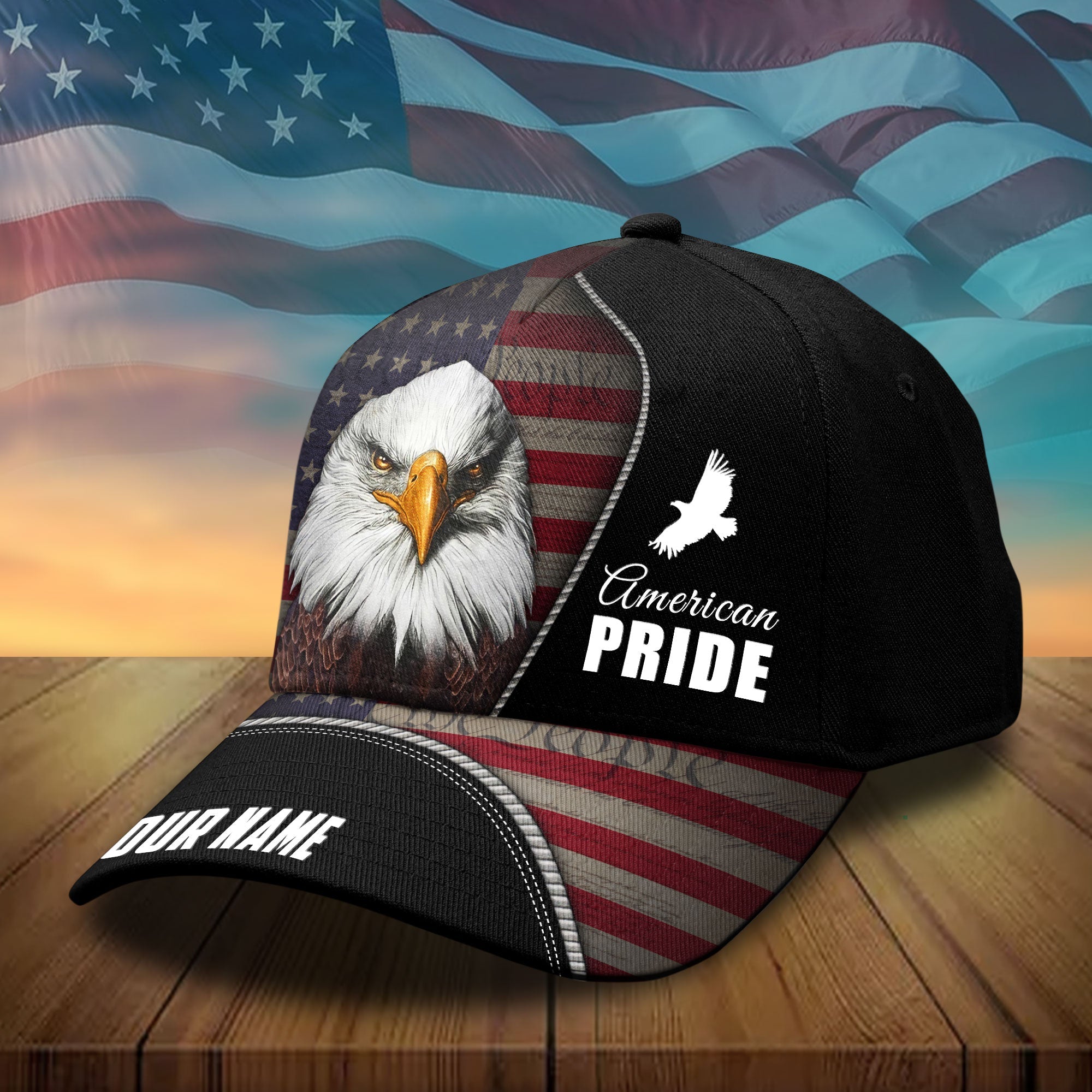 Premium Unique American Eagle Patriots Hats Personalized