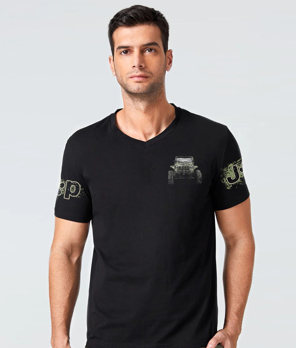 real-man-drive-a-jeep-dog-t-shirt