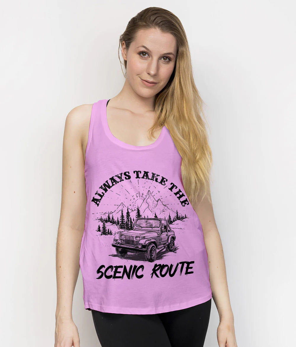 always-take-the-scenic-route-jeep-tank-top