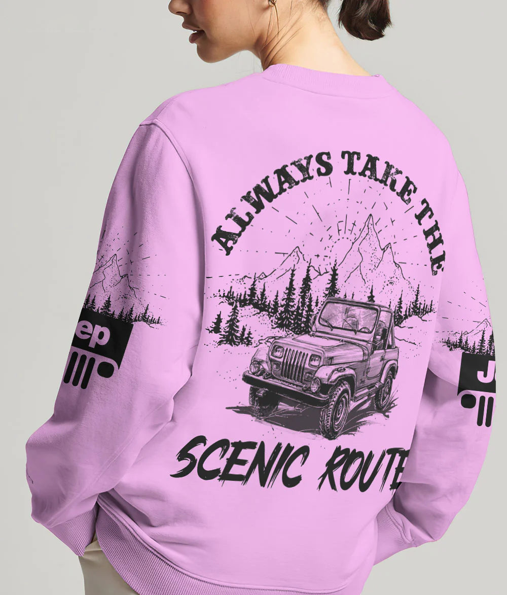 always-take-the-scenic-route-jeep-sweatshirt