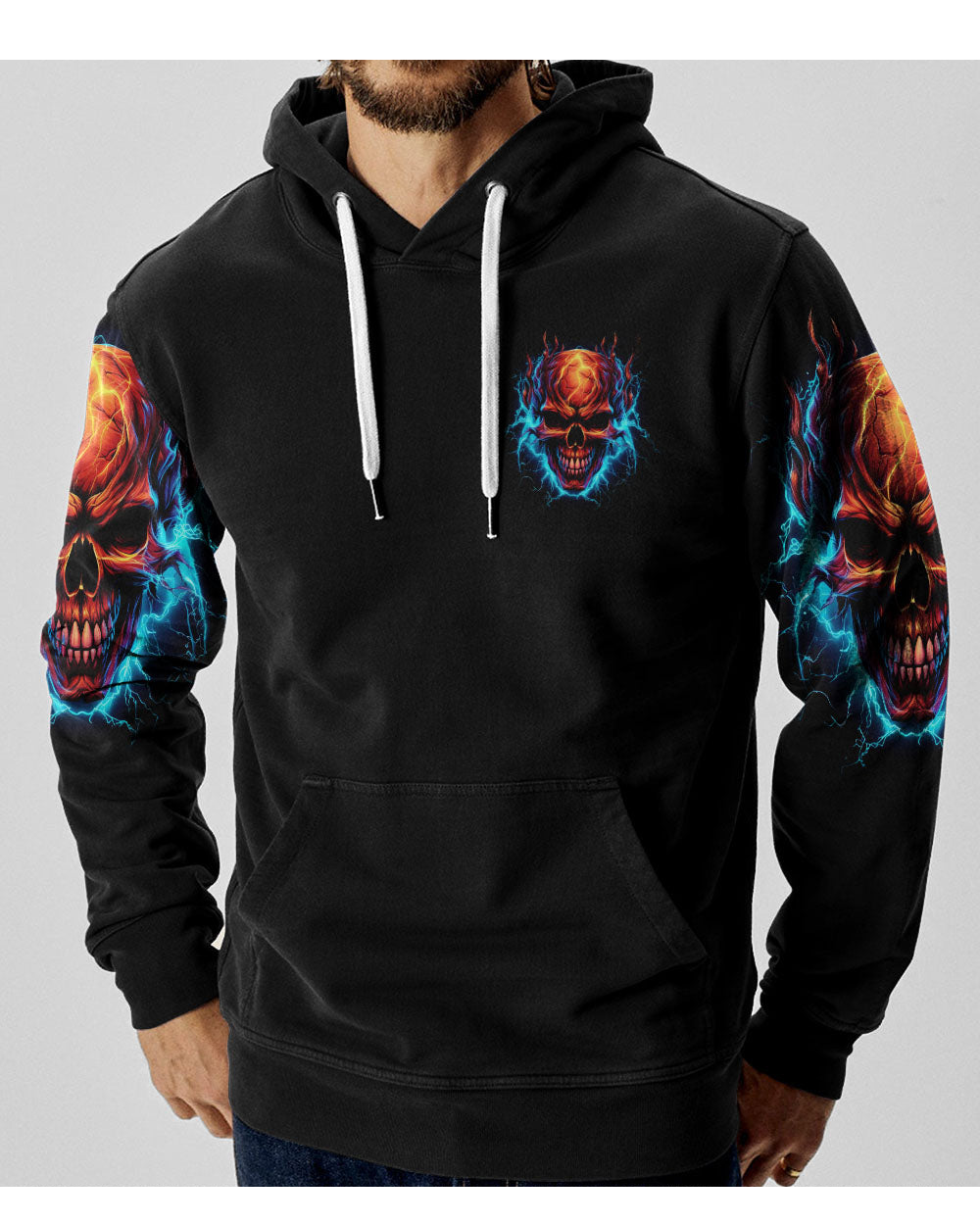 Your Demons Hide Under Your Bed Skull Hoodie