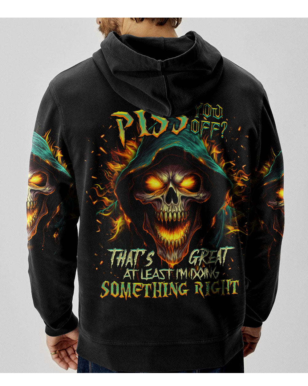 Did I Piss You Off Reaper Skull Hoodie