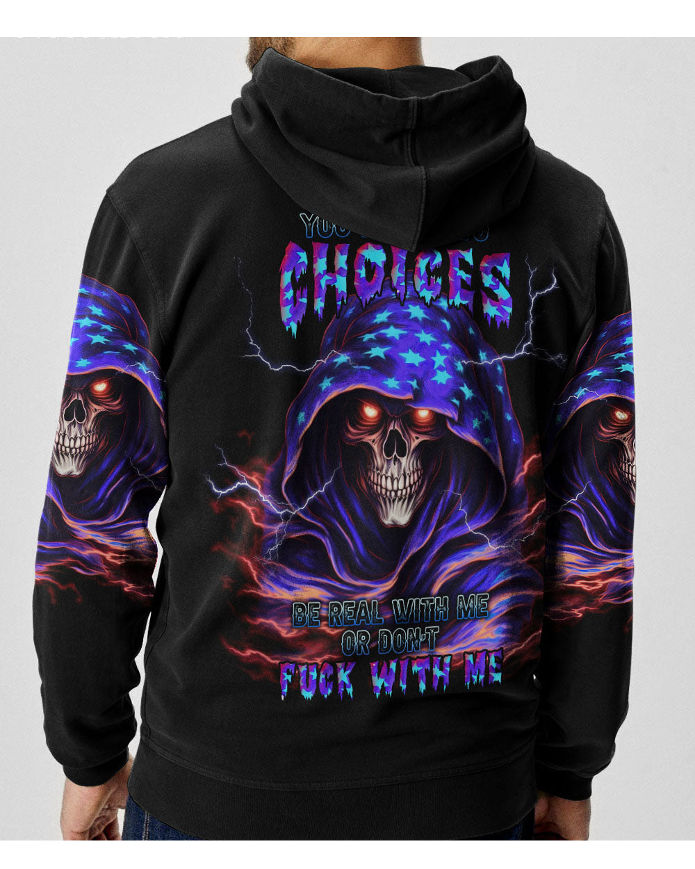 You Have 2 Choices Skull Reaper Hoodie