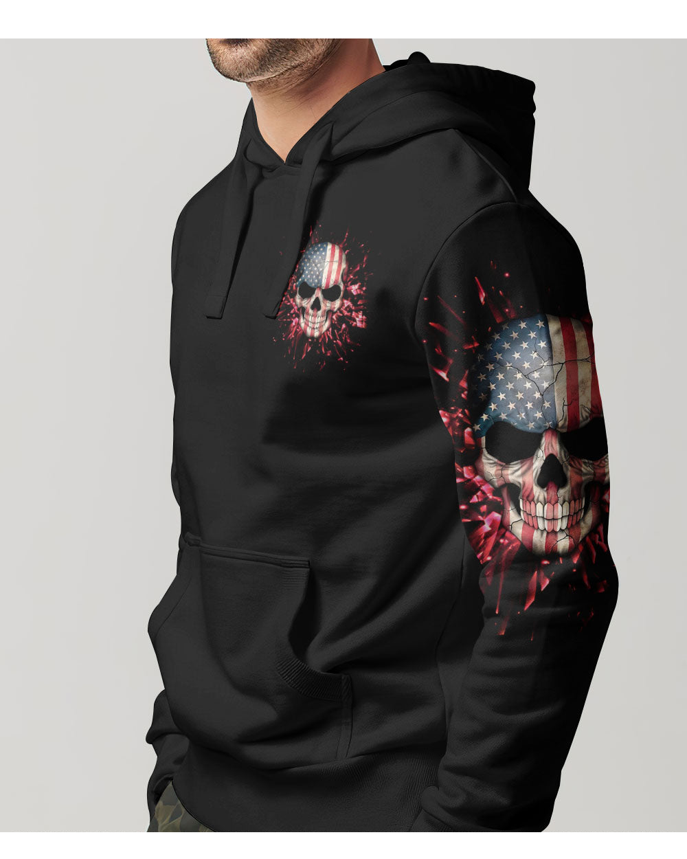 Attention I'm Out Of Order Skull Black Hoodie