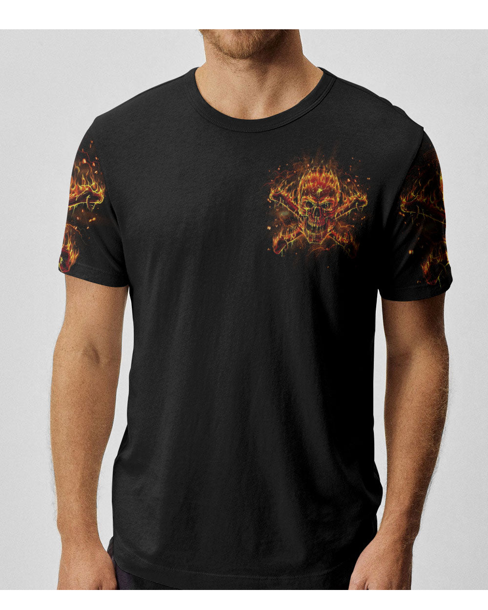 Some Say I Don't Play Well With Others Fire Skull T Shirt