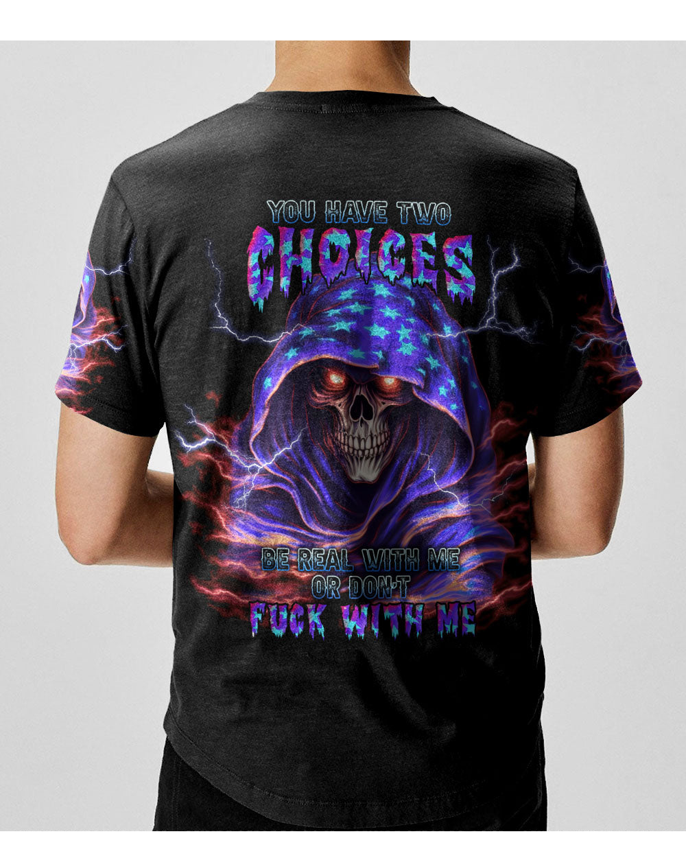 You Have 2 Choices Skull Reaper T Shirt