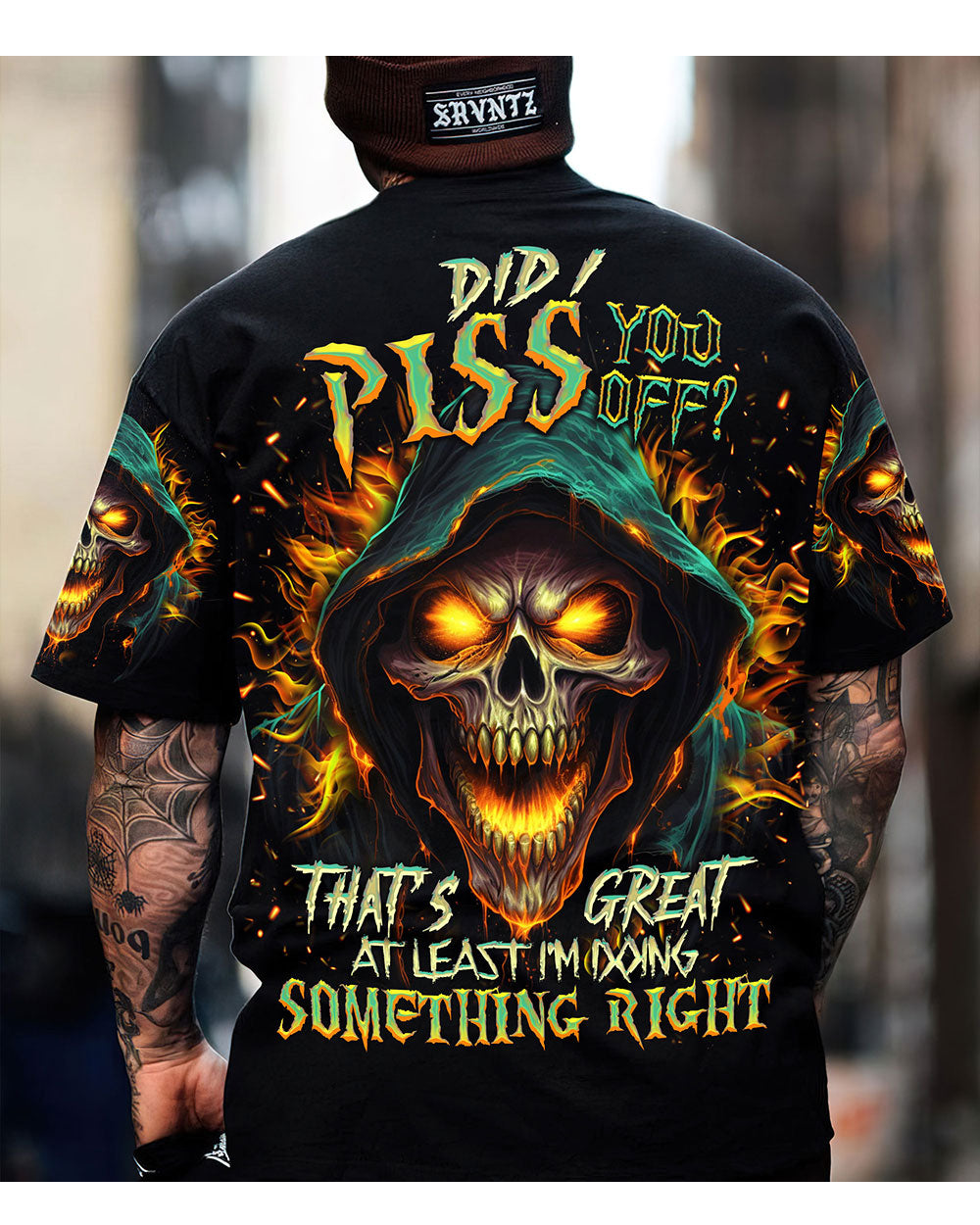 Did I Piss You Off Reaper Skull T Shirt