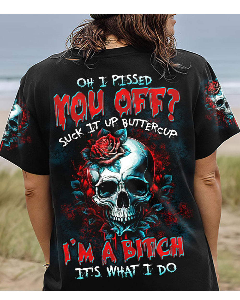 Oh I Pissed You Of Skull Black T Shirt