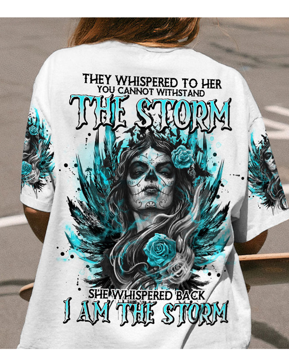 I Am The Storm Sugar Skull T Shirt