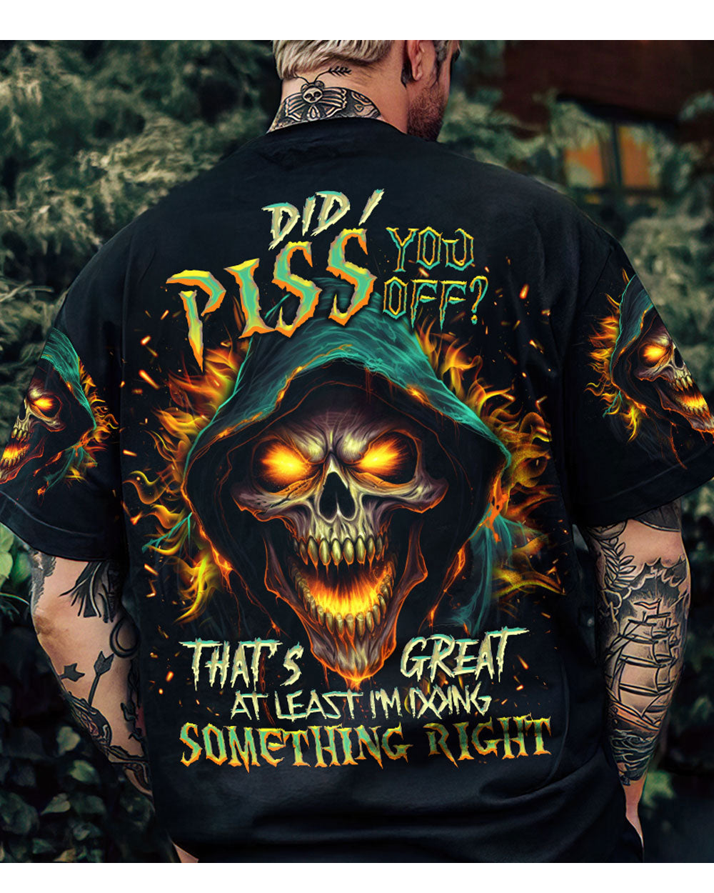 Did I Piss You Off Reaper Skull T Shirt